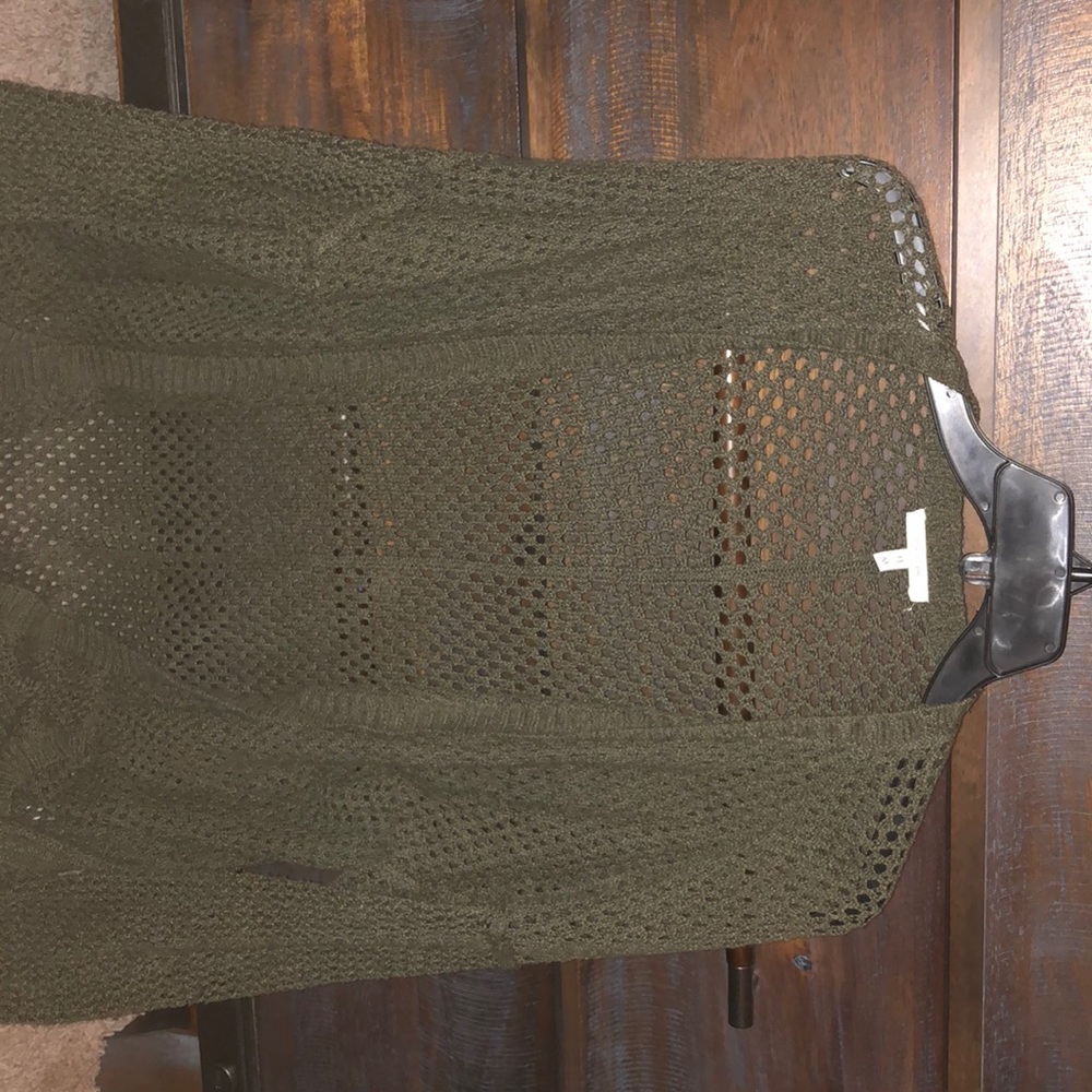 Green cardigan